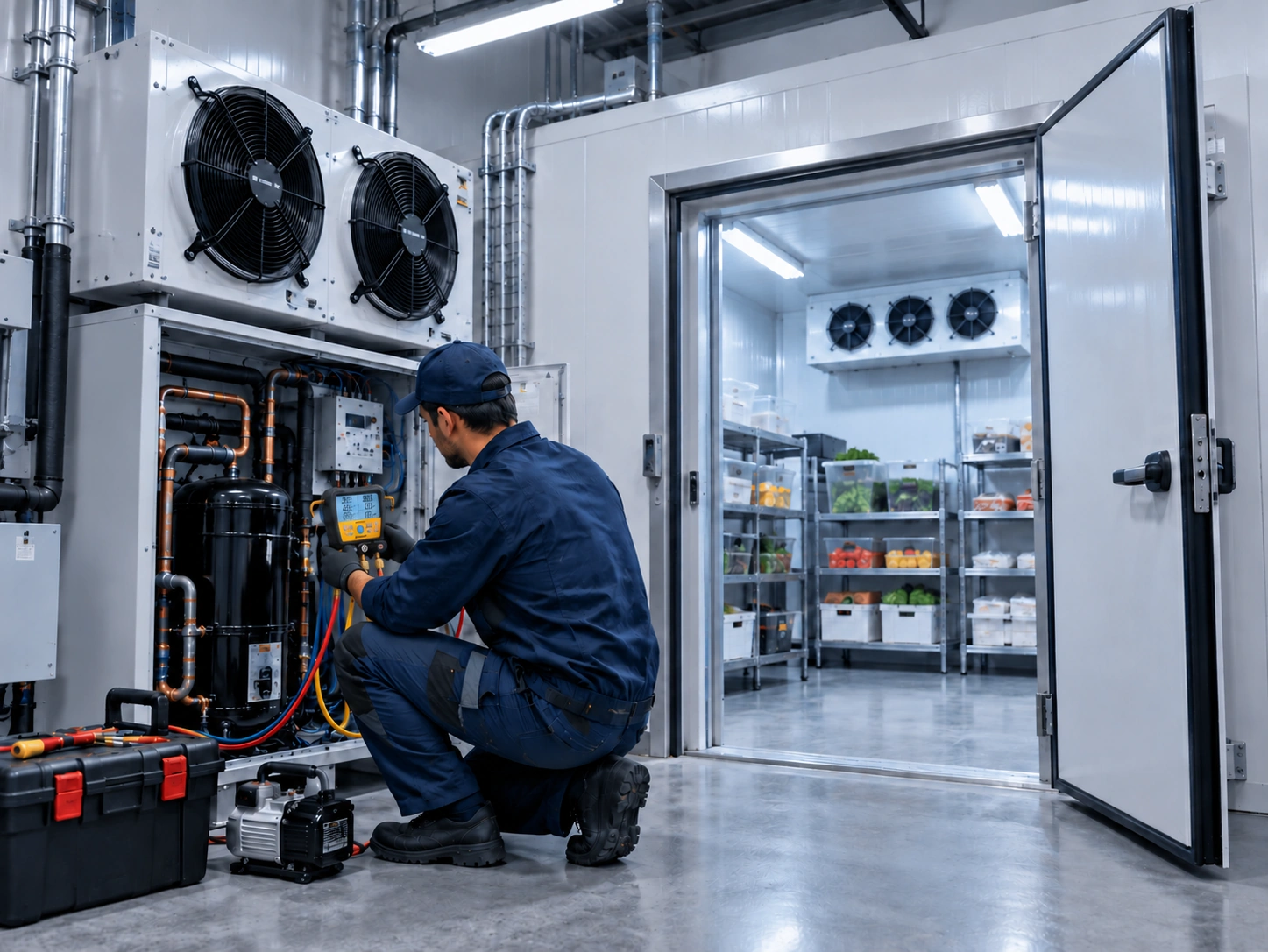 Walk-in cooler and freezer repair